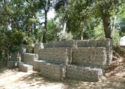 Gabions, projecte amb gabions, Collserola