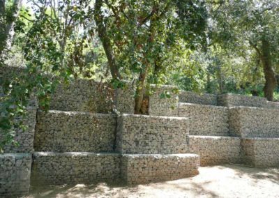 Gabions, projecte amb gabions, Collserola