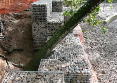 Gabions, projecte amb gabions, Collserola