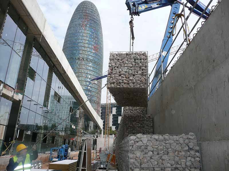 Gaviones, proyecto con gaviones, jaulas compactada Gaviones, proyecto con gaviones, jaulas compactada